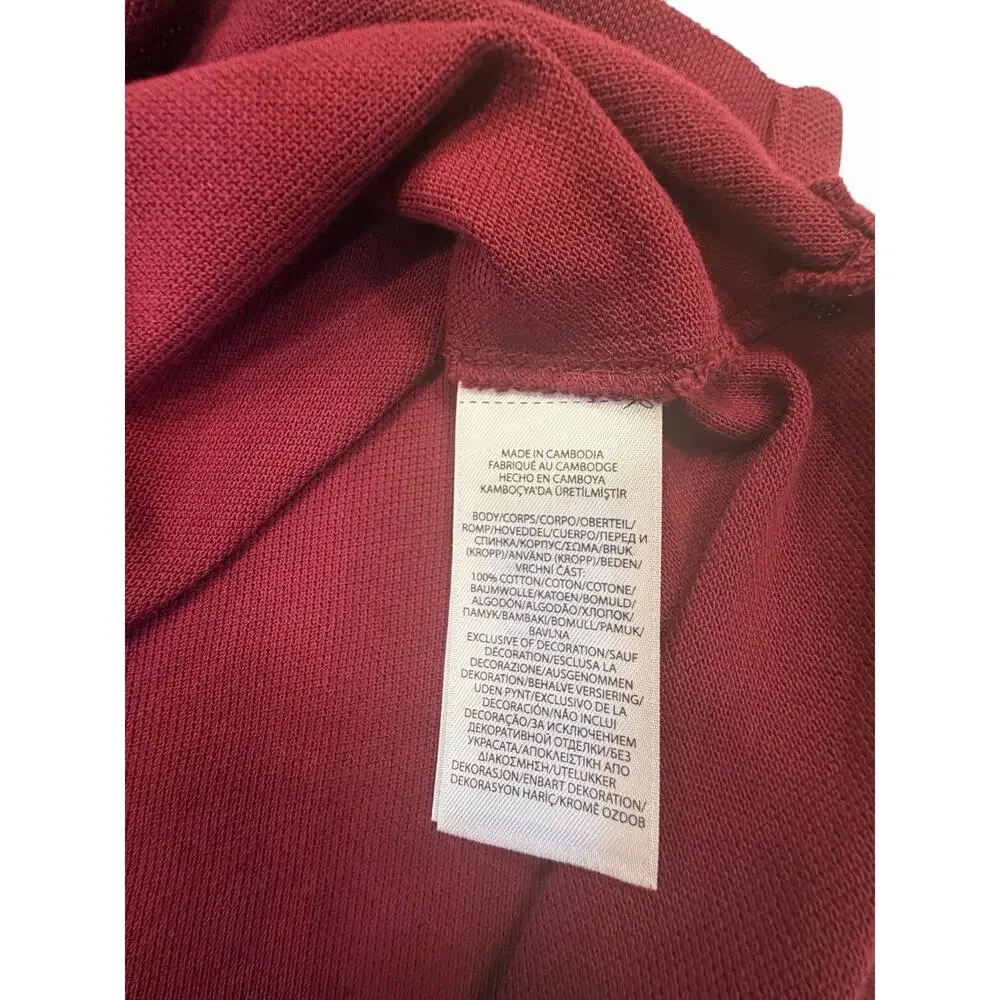 Polo Ralph Lauren Classic Fit Polo Shirt Men’s XL Burgundy Green Pony Cotton